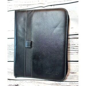 Day-Timer Black Faux Leather Zippered Planner Binder With 7-Ring Organizer